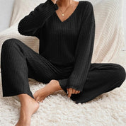 Camille Delacroix | Ribbed Knit Lounge Set For Women