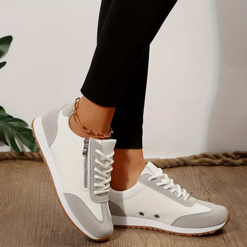 Elara Vincourt | Cadiz Orthopedic Lace-Up Sneakers For Women