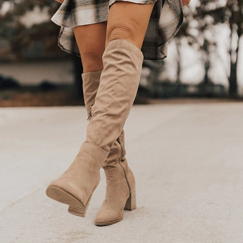 Isabella Moreau | Knee-High Slouch Boots For Women