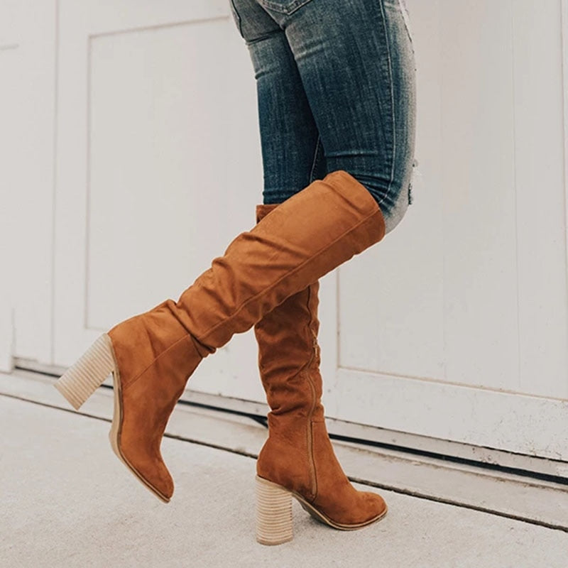 Isabella Moreau | Knee-High Slouch Boots For Women