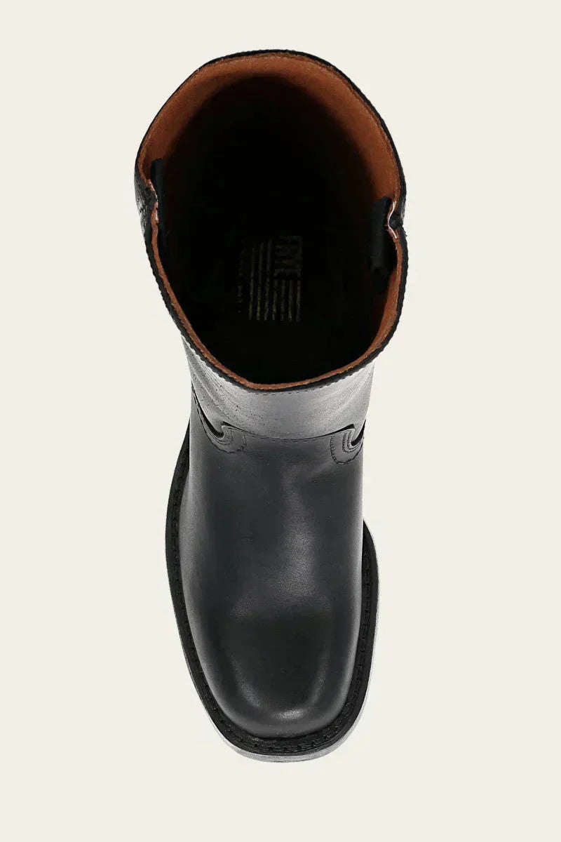 Arabella Stonebridge | Dark Brown Knee-High Leather Boots Slim Fit