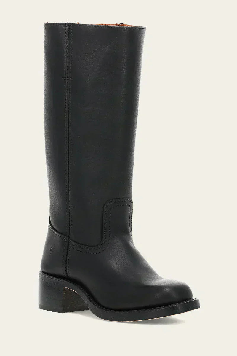 Arabella Stonebridge | Dark Brown Knee-High Leather Boots Slim Fit