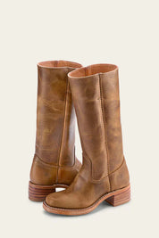 Arabella Stonebridge | Dark Brown Knee-High Leather Boots Slim Fit