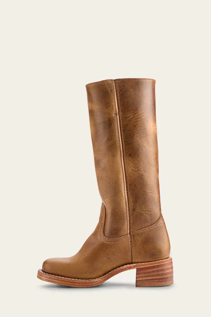 Arabella Stonebridge | Dark Brown Knee-High Leather Boots Slim Fit