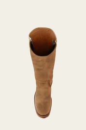 Arabella Stonebridge | Dark Brown Knee-High Leather Boots Slim Fit