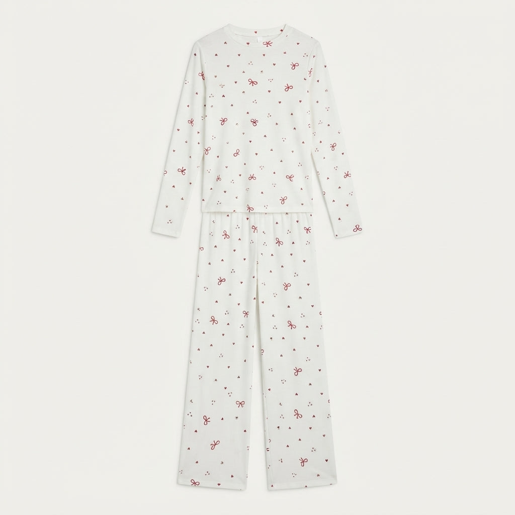 Bianca Lefèvre | Christmas Print Pajama Set For Women