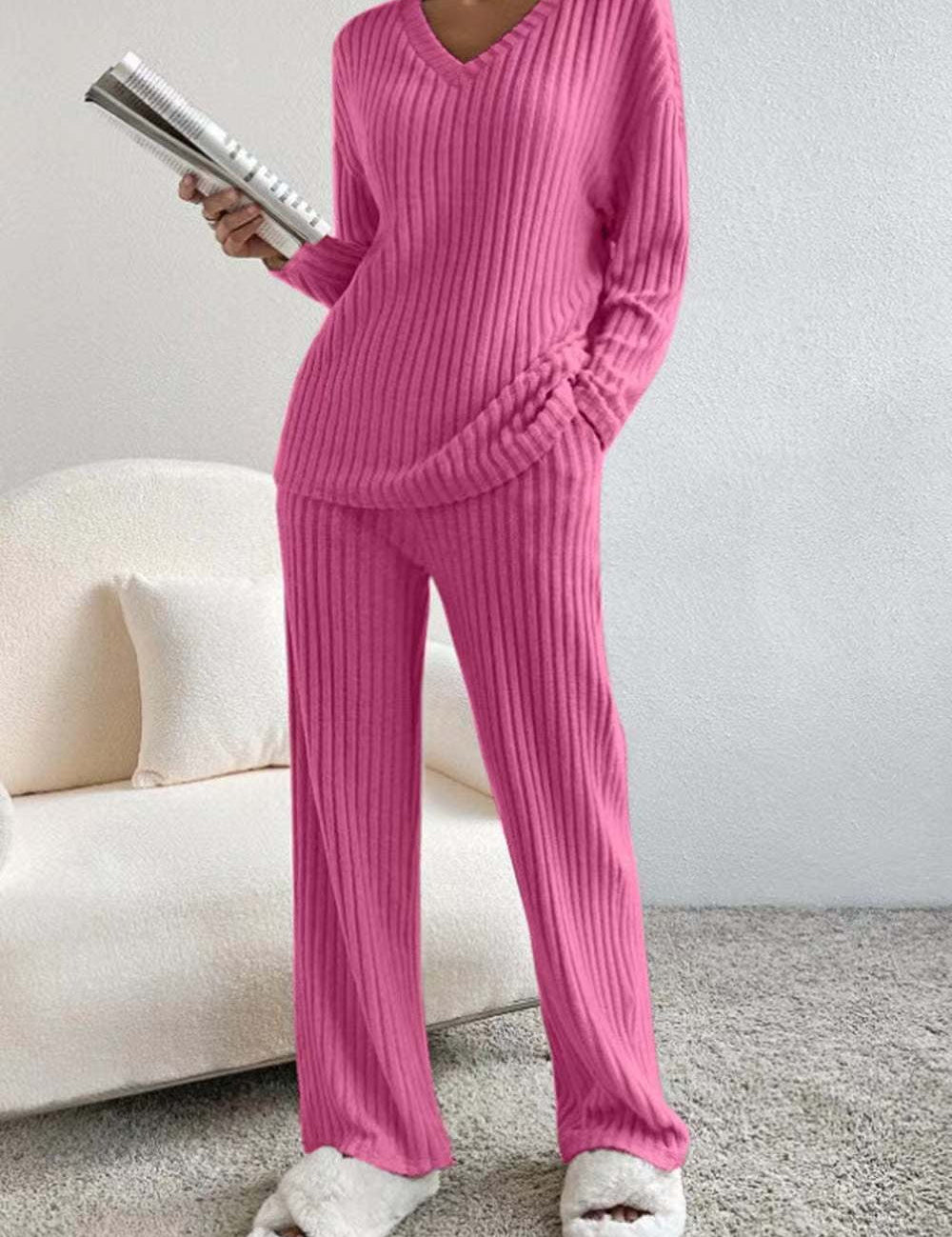 Chiara Rossellini | Soft Knit Lounge Set For Women