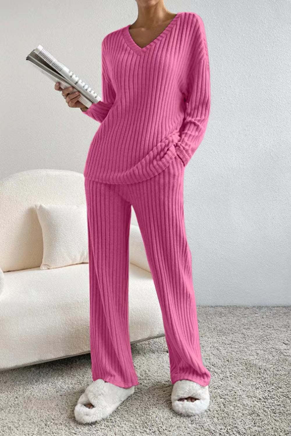 Chiara Rossellini | Soft Knit Lounge Set For Women