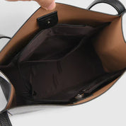 Adrienne Voss | Structured Black Faux Leather Handbag