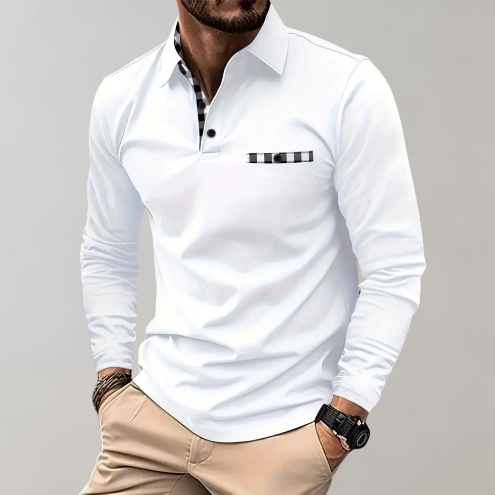 Sebastian Laurent | Long Sleeve Polo Shirt For Men