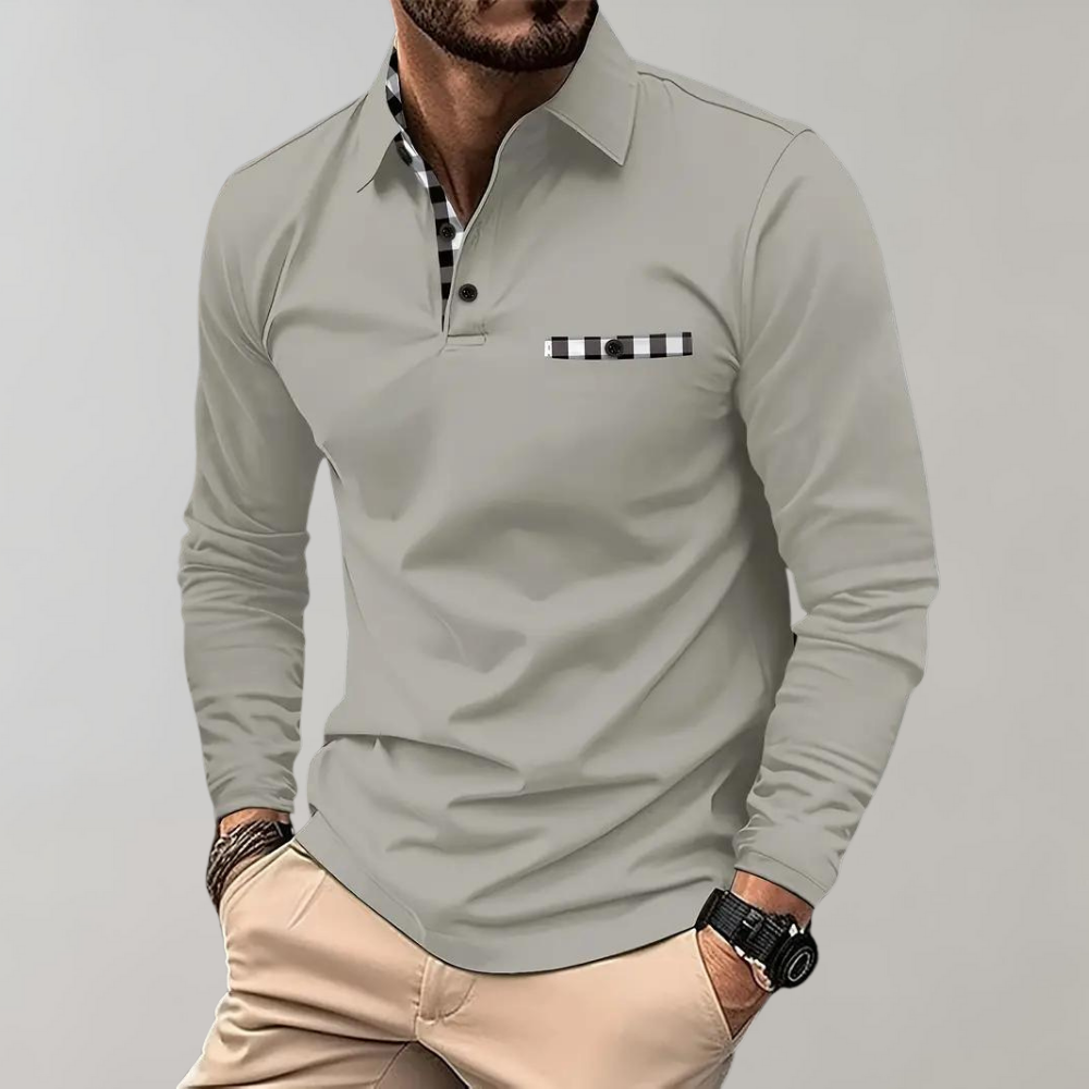 Sebastian Laurent | Long Sleeve Polo Shirt For Men