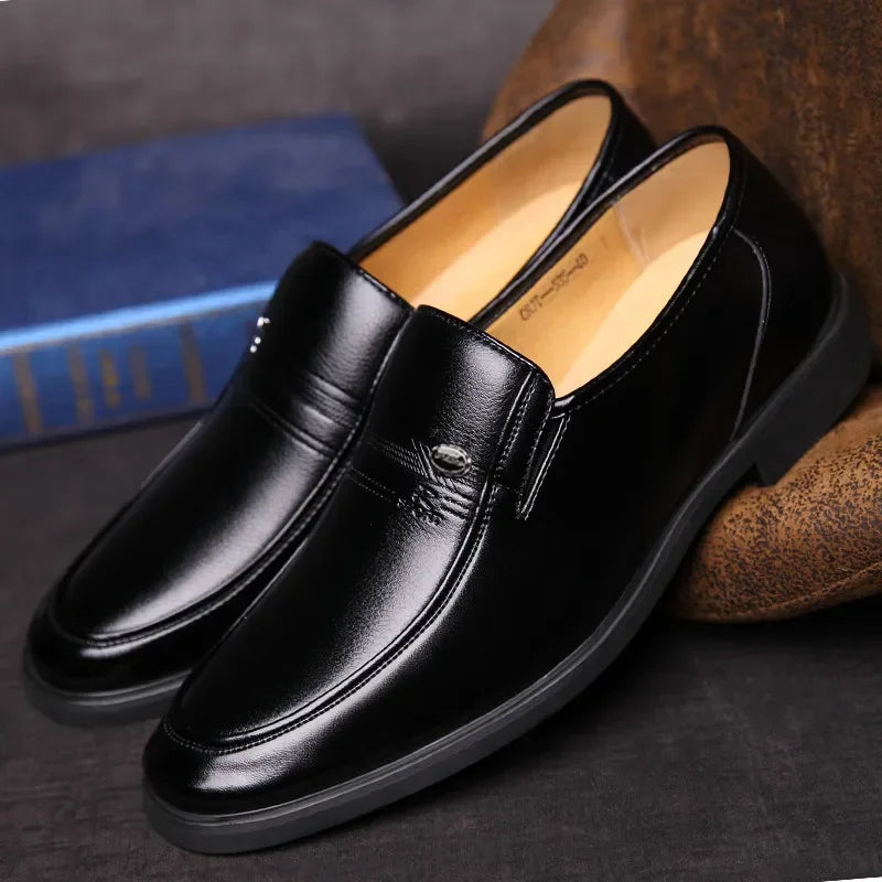 Alessandro Moretti | Business Leather Slip-On Shoes For Men