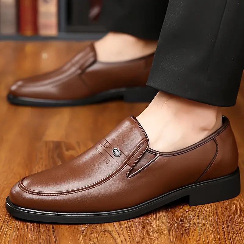 Alessandro Moretti | Business Leather Slip-On Shoes For Men