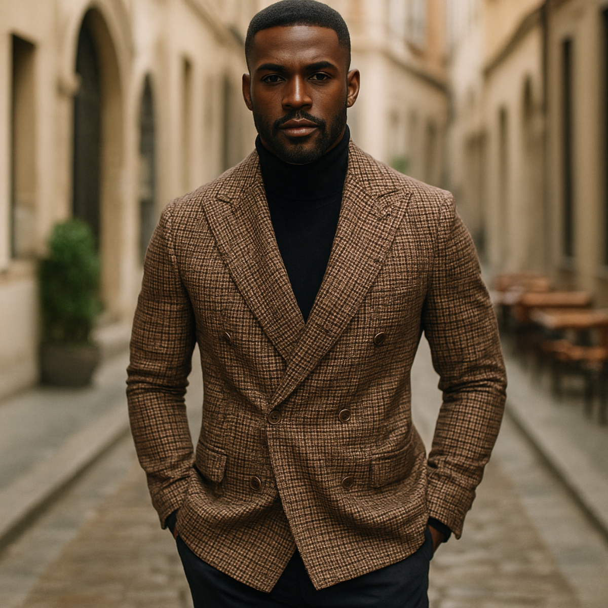 Sebastian Moreau | Double-Breasted Tailored Blazer For Men