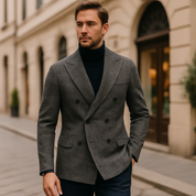 Sebastian Moreau | Double-Breasted Tailored Blazer For Men