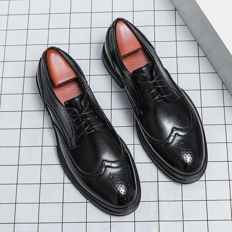 Lorenzo Bellini | Luxury Brogue Leather Shoes For Men