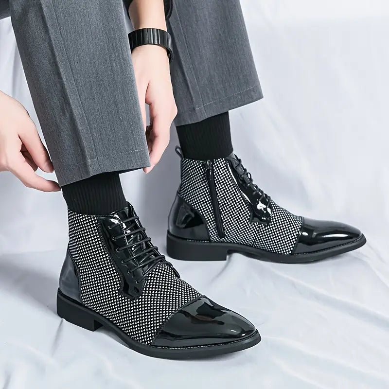 Alessandro Vitale | Patent Leather Oxford Shoes For Men