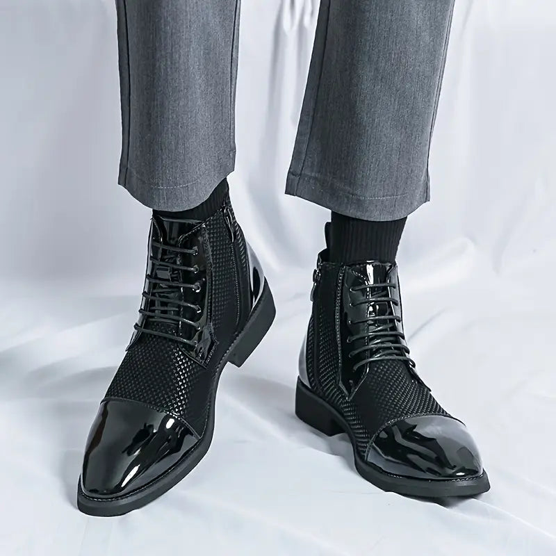 Alessandro Vitale | Patent Leather Oxford Shoes For Men