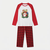Merry Hearth | Red Raglan Santa Print Christmas Pyjamas Unisex & Family