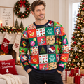 Merry Knit | Multicolor Patchwork Christmas Sweater For Women