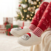 Noel Ashworth | Cozy Santa Claus Christmas Slippers For Women And Men