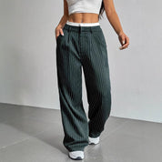 Odile Ferrand | Pinstripe Wide-Leg Trousers For Women