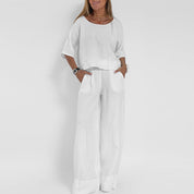 Celindra Favreau | Relaxed-Fit Linen Two-Piece Set