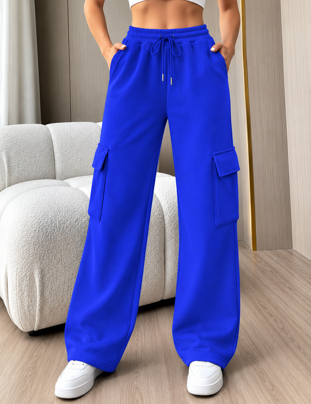 Odile Carrington | Cargo Wide-Leg Jogger Pants For Women
