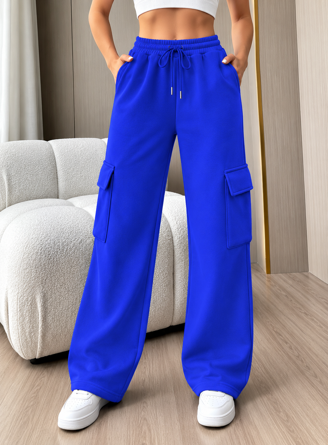 Odile Carrington | Cargo Wide-Leg Jogger Pants For Women