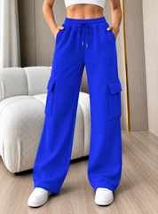 Odile Carrington | Cargo Wide-Leg Jogger Pants For Women