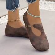 Danna Whitmore | Black Foldable Flat Loafers For Women
