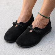 Aurelia Stonefort | Beige Suede Slip-On Flat Loafers