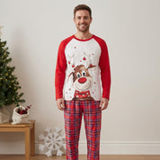 Gabriel Lawson | Reindeer Print Christmas Romper Set For Baby