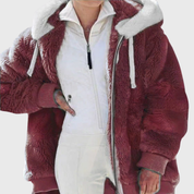 Charlotte Vasseur | Multicolor Faux Fur Hooded Puffer Jacket For Women