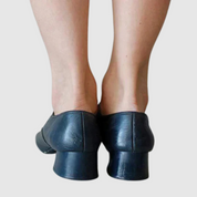 Anastasia Delcourt | Black Leather Mary Jane Low Heel Shoes