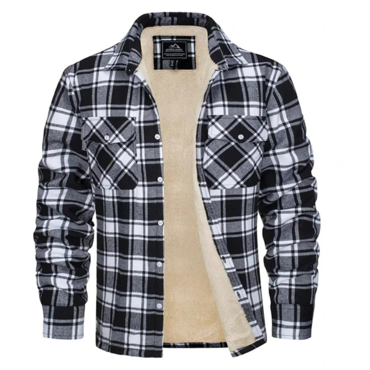 Dante Moretti | Plaid Sherpa Shirt Jacket For Men