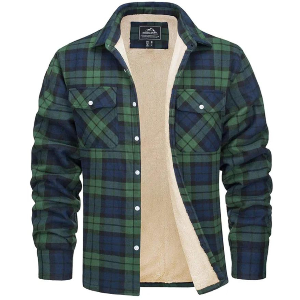 Dante Moretti | Plaid Sherpa Shirt Jacket For Men