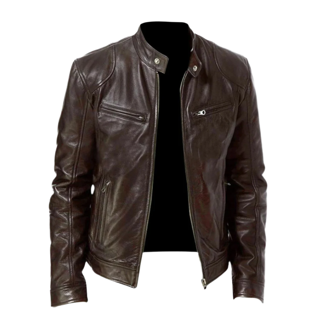 Luca Bianchi | Leather Jacket Luxury Classic For Men