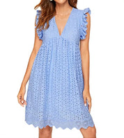 Josephine Veltri | Eyelet Mini Dress For Women