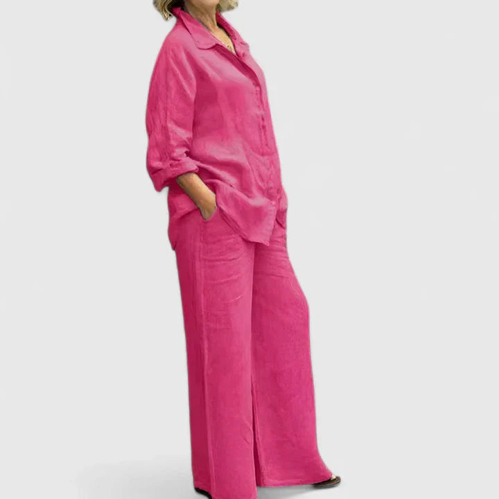 Théodore Blanchard | Linen Two-Piece Set in Lilac