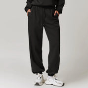 Lisette Fontenay | Beige Cotton-Spandex Joggers for Women