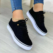 Claudia Wrenthorpe | Tan Platform Sneakers with Brogue Detail