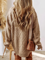 Anastasia Rivière | Cable Knit Midi Sweater Dress For Women
