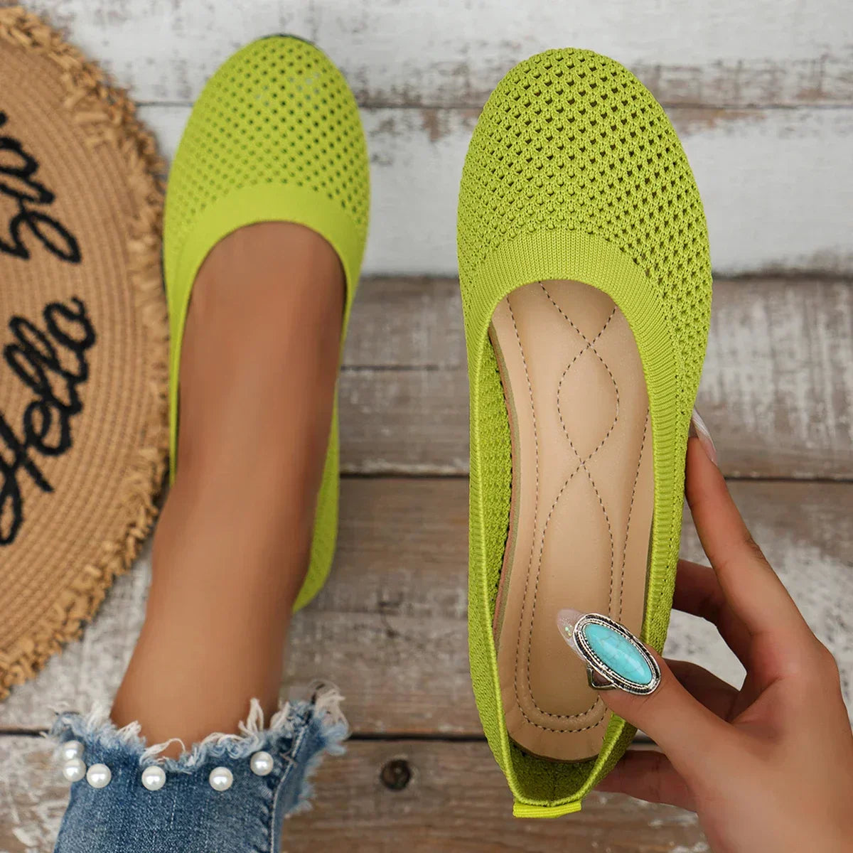 Claudette Winsfield | Orthopaedic Knit Flat Shoe For Women