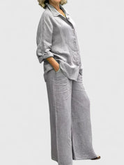 Théodore Blanchard | Linen Two-Piece Set in Lilac