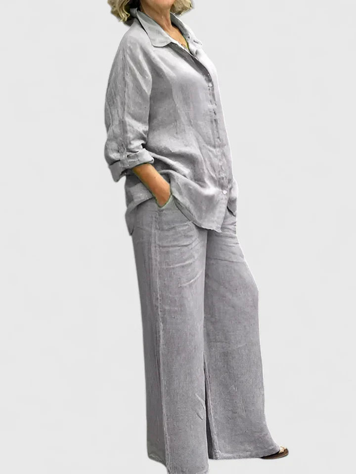 Théodore Blanchard | Linen Two-Piece Set in Lilac