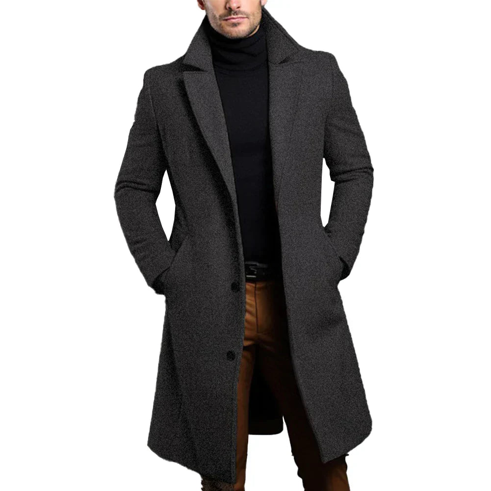 Gabriel Laurent | Slim Fit Long Coat For Men