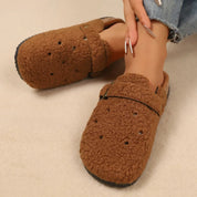 Celestine Vaumont | Fleece Clog Slippers with Cork Sole