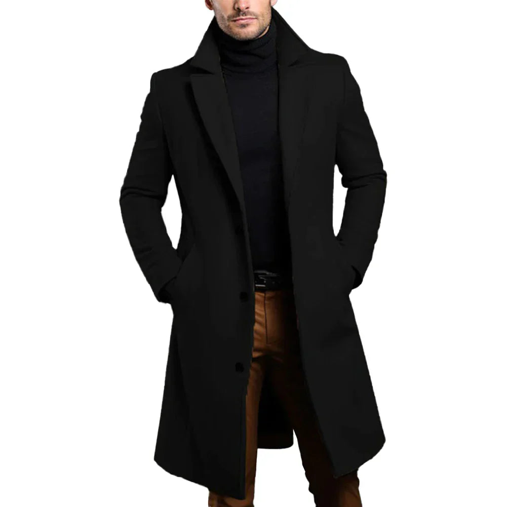Gabriel Laurent | Slim Fit Long Coat For Men