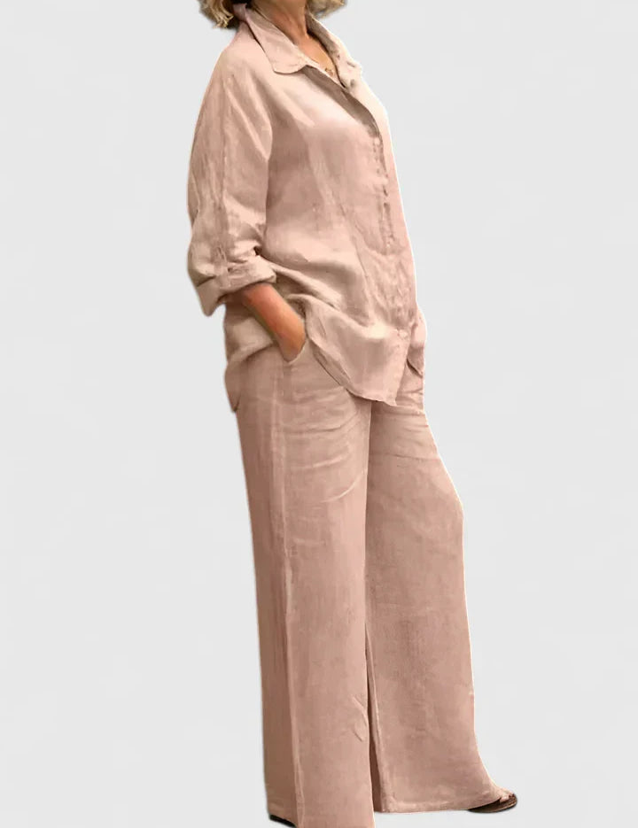 Théodore Blanchard | Linen Two-Piece Set in Lilac